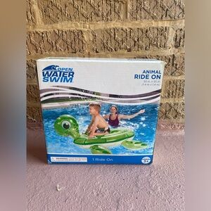 H2OGO! Turtle Ride On Inflatable Pool Float